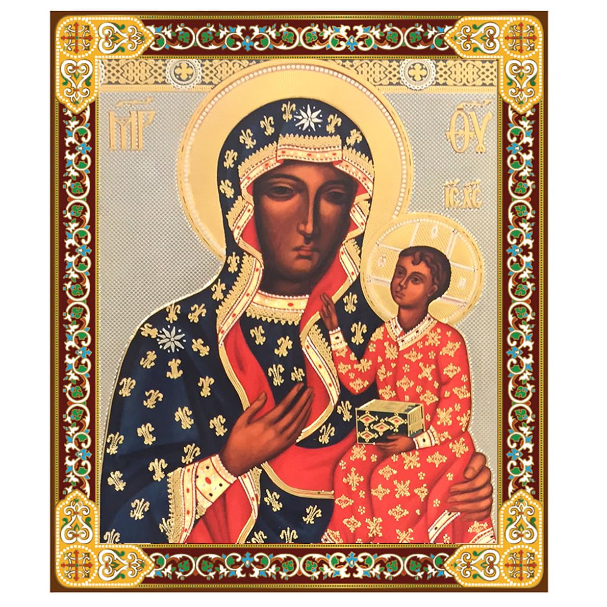 Amazon.com: Needzo Our Lady of Czestochowa Black Madonna Icon